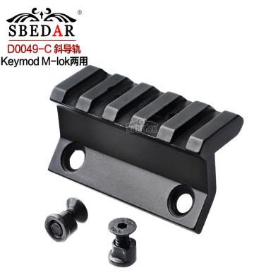 KEYMOD/MLOK両用の45度斜めガイドレール転換...