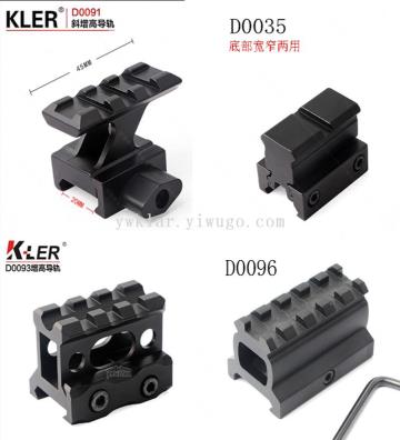 전체 금속 펀칭 사각 키높이 레일 20mm...