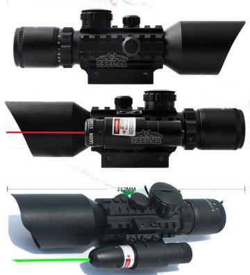 M9プラス赤レーザー緑レーザー一体3-10X42E十線...